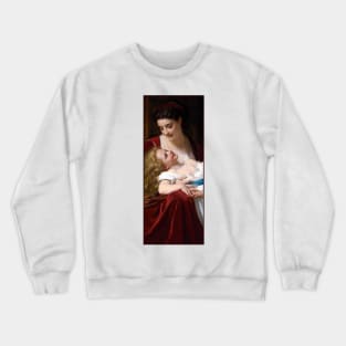 Maternal Affection by Hugues Merle Crewneck Sweatshirt